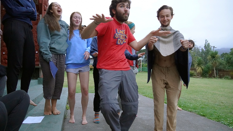 Anthropology FSP Trip to New Zealand 2020 - Students Dancing